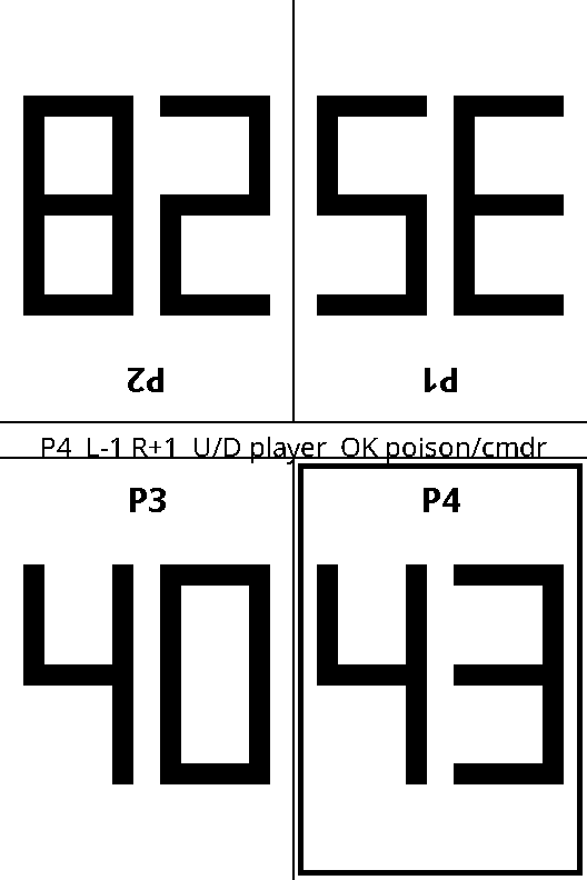 Four-player life counter